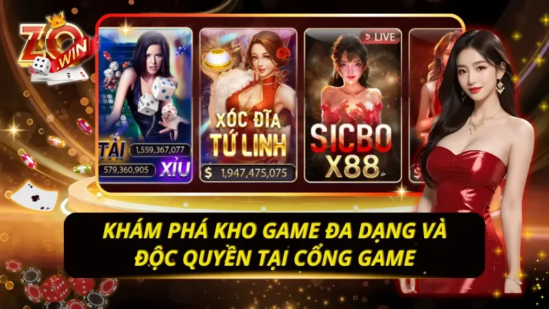 Khám phá kho game đa dạng và độc quyền tại cổng game
